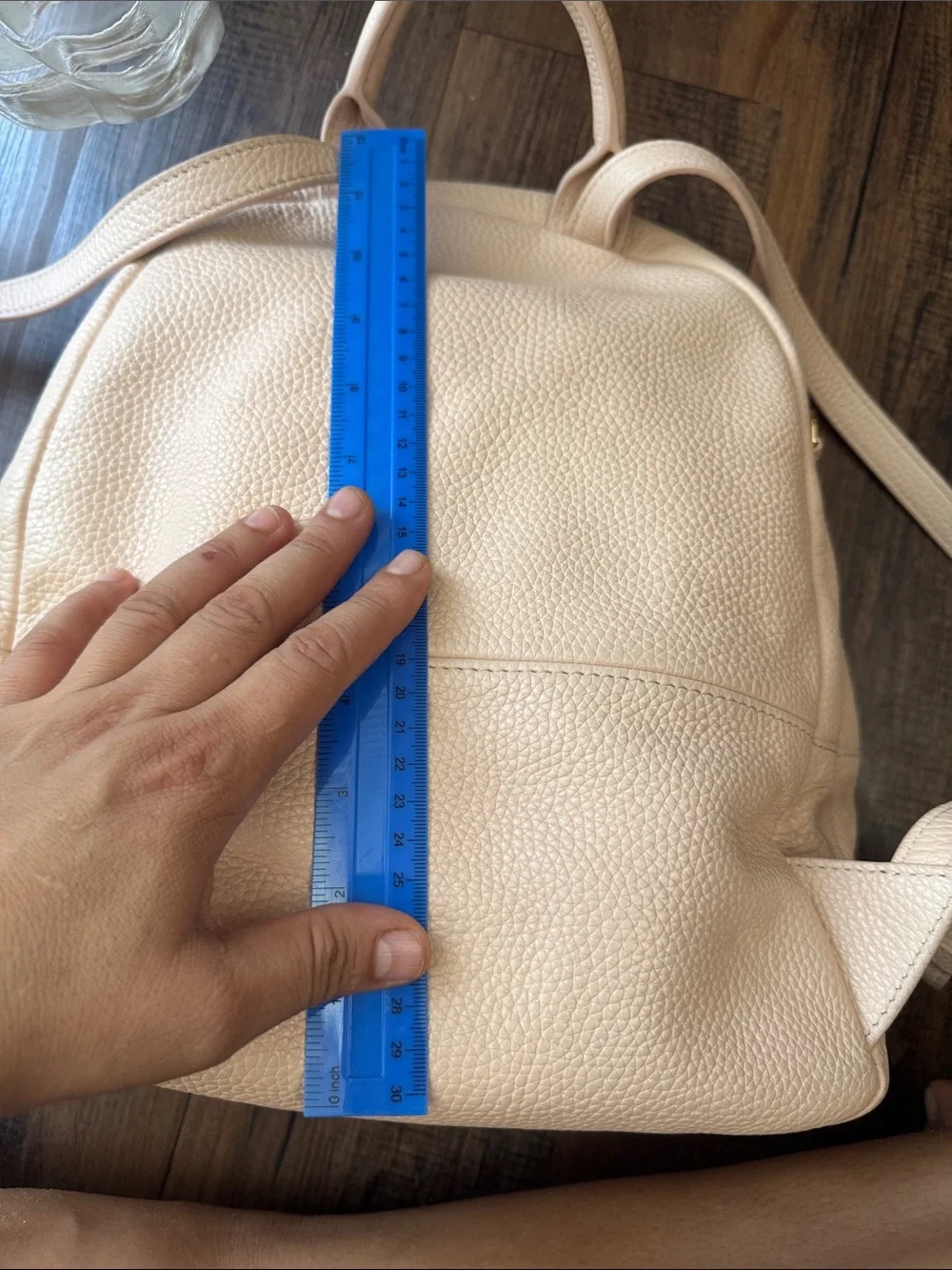 Tory Burch Blush Pebbled Leather Backpack